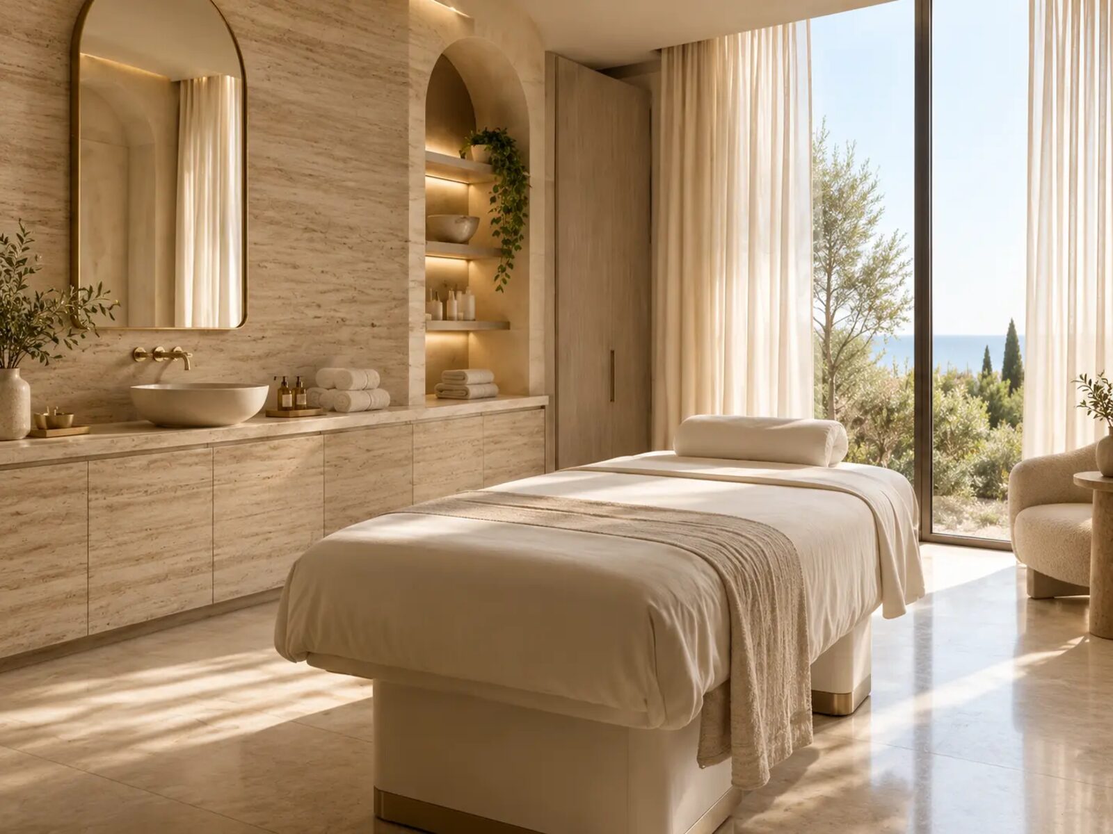 A calm treatment room